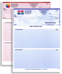 Order Printable Voucher Business Checks Online | 100% Compatible with QuickBooks/Quicken | Computer Voucher Checks Free Coloured Logo