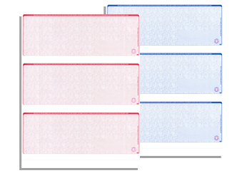 Order 3 Per-Page Blank Check Stock | 100% Customized Free Logo Printing | Compatible With SAGE, QuickBooks, Quicken 