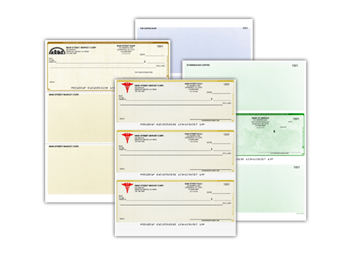 Order Check Printable Business Computer Checks | Voucher, Middle, Bottom, 3 Per-Page, Wallet