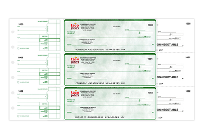 Manual Duplicate Checks Customized for your business with Full Color Logo