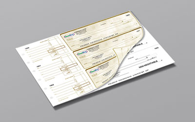 Manual Duplicate Checks Customized for your business with Full Color Logo