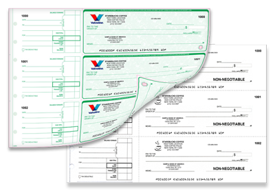 High Security Duplicate Manual Check Printing with Full Color Logo