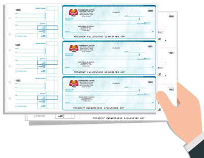 Manual Duplicate Checks Customized for your business with Full Color Logo