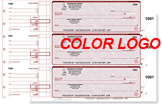 High Security Duplicate Manual Check Printing with Full Color Logo