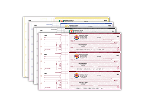 Buy Business Checks with Pay Stubs Manual Checks | Online Cheap Customized Manual Business Checks | Voucher, Middle, Bottom, Blank, 3 Per-Page, Wallet | Regular/High-Security Checks