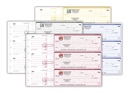 Order Business Checks Online Cheap Manual Checks | 1 Part, Duplicate Carbonless, High-Security | Free Full Colour Logo 100% Personalization