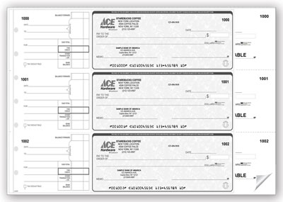 Duplicate High Security  Manual Check Printing