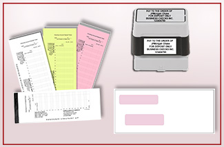 Order Check Accessories Online Business Checks Cheap | Check Stamps, Regular/High-Security Envelopes, Self-Inking Stamps | 100% Custom-made