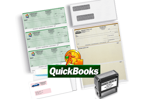 Order QuickBooks Checks Started Kit Self-Seal Envelopes, Stamps Compatible | Cheap Online Check Printing