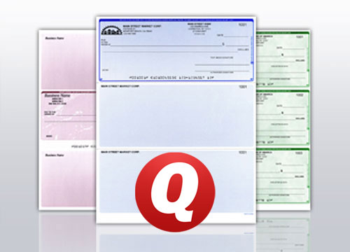 Order Business Quicken Checks Online Cheap 1 Part, Duplicate Carbonless | Free Full Coloured Logo 100% Compatible 