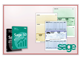 Order Business Checks Online Cheap SAGE Software Checks | 100% Compatible With SAGE 50, 100, and 300