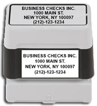 Self-Inking Rubber  Personalize & Customize Self-Inking stamp | 5 Lines Check Printing Cheap Online