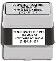 Self-Inking Rubber Bank Endorsement Stamp Check Printing Cheap Online