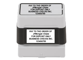 Order Stamps for Business Checks Online Cheap |  Self-Inking, Endorsement, Name and Address, Signature | 100% Custom-Made Cheap Online